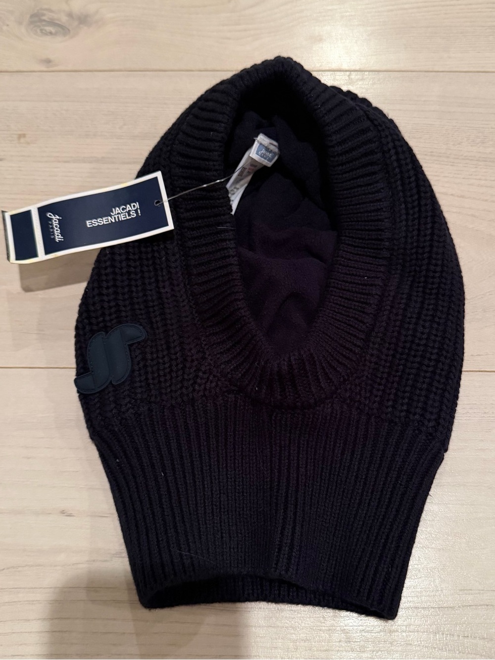 Jacadi Blue Ribbed Knit Beanie NWT